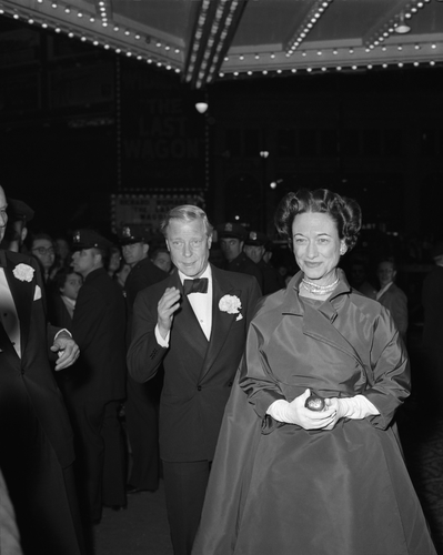 The Duke and Duchess of Windsor attend the opening night of Judy Garland at the RKO Palace.