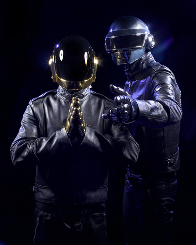 Daft Punk (Guy-Manuel de Homem-Christo & Thomas Bangalter) photographed in Paris