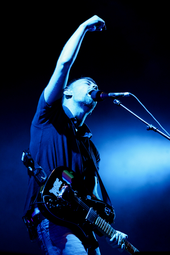 Thom Yorke of Radiohead at V Festival