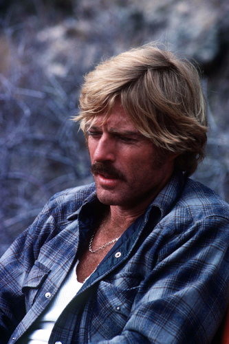 Robert Redford during the shooting of the film  'Electric Horseman' in March 1979.