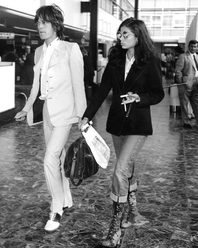 Mick and Bianca at London Airport | Sonic Editions